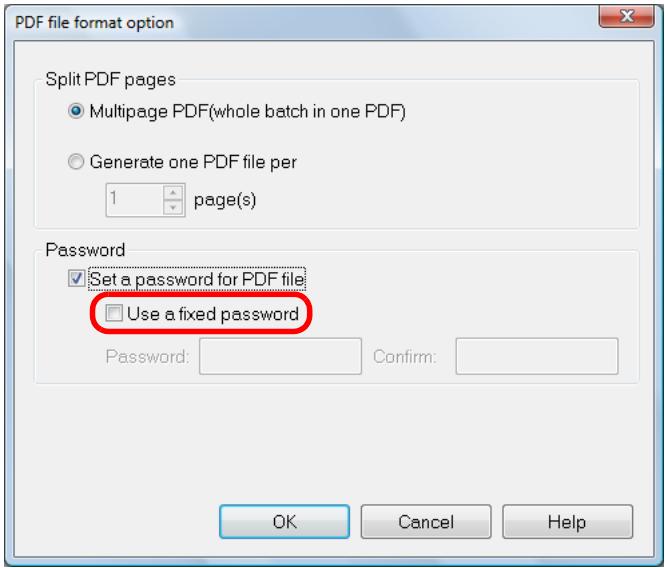FUJITSU SCANSNAP S1300I DELUXE - - To set a different password per scan - 1