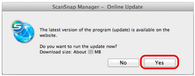 FUJITSU SCANSNAP S1300I DELUXE - Click the [Yes] button. - 1