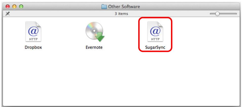 FUJITSU SCANSNAP S1300I DELUXE - Double-click the [SugarSync] icon. - 1