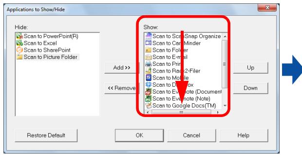 FUJITSU SCANSNAP S1300I DELUXE - - Display Order of Applications - 2