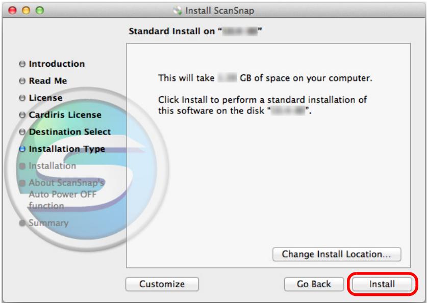 FUJITSU SCANSNAP S1300I DELUXE - Click the [Install] button. - 1