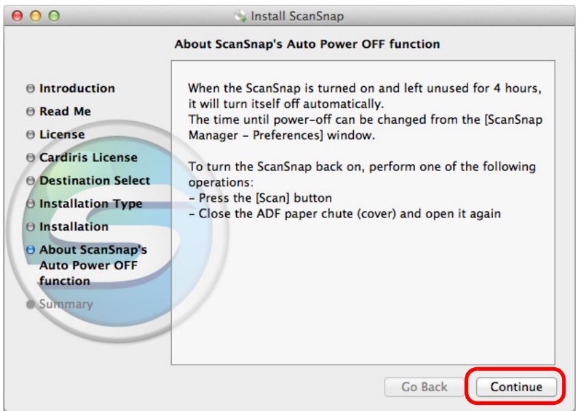 FUJITSU SCANSNAP S1300I DELUXE - Read the explanation, and then click the [Continue] button. - 1