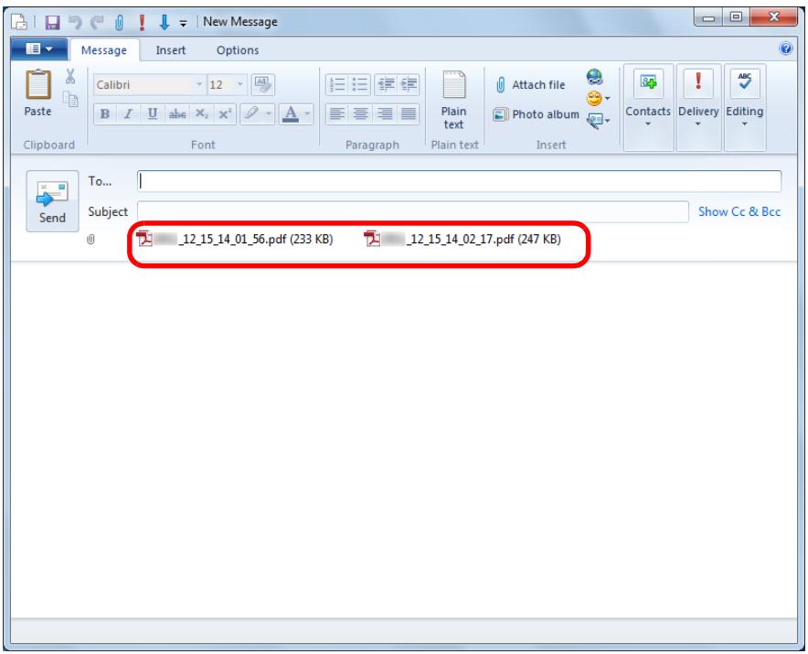 FUJITSU SCANSNAP S1300I DELUXE - Select the file to be attached, and click the [Open] button. - 1