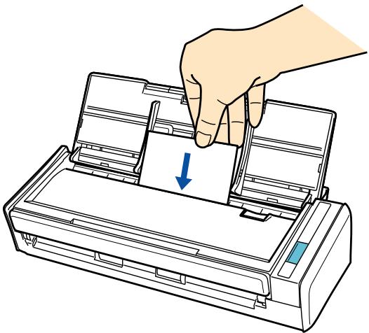 FUJITSU SCANSNAP S1300I DELUXE - Load a business card in the ScanSnap. - 1