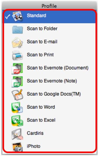 FUJITSU SCANSNAP S1300I DELUXE - Select a profile. - 2