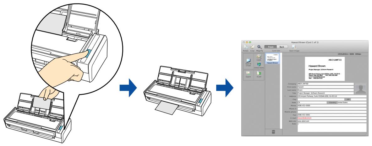 FUJITSU SCANSNAP S1300I DELUXE - Storing Business Cards in Cardiris - 1