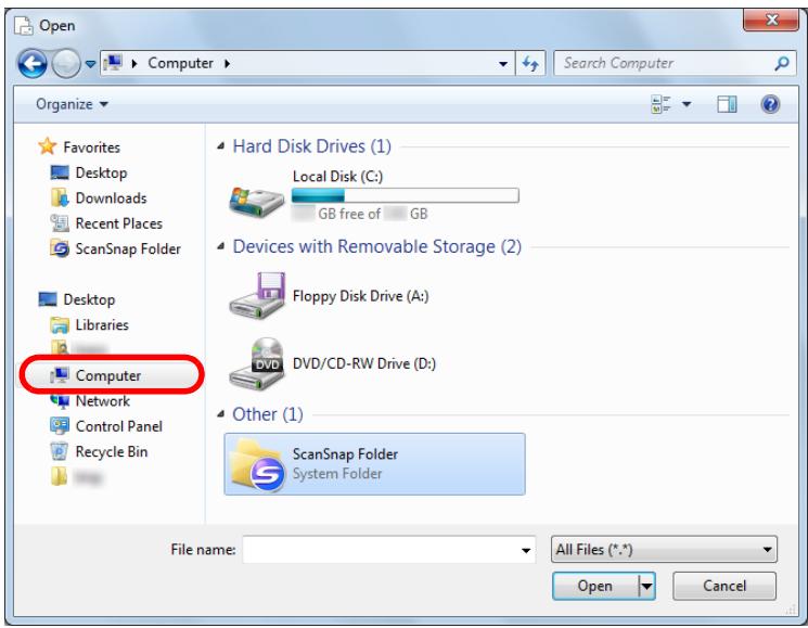 FUJITSU SCANSNAP S1300I DELUXE - Click [Computer] ([My Computer] for Windows XP). - 1