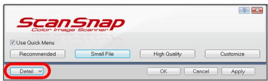 FUJITSU SCANSNAP S1300I DELUXE - Using the Quick Menu - 1