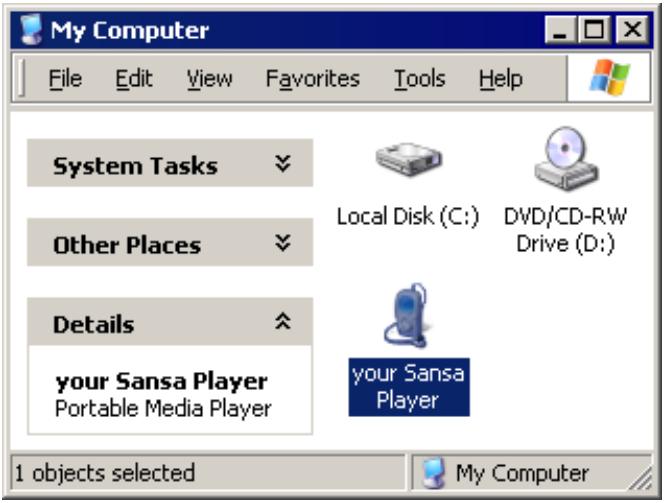 SANDISK SANSA CLIP+ - Branchement à l'ordinateur - 1