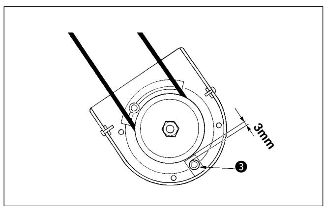 JUKI DDL 5550 - Réglage du couvercle de courroie (lorsque le M91 est utilisé) - 3