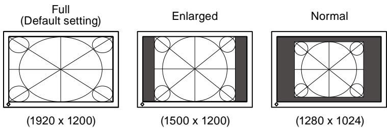 EIZO FLEXSCAN SX2762W - To change screen size [Screen Size] - 1