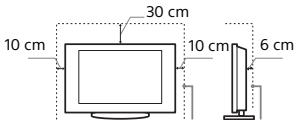 SONY KDL32W705C - Aufstellung auf dem Standfuß - 1