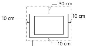 SONY KDL32W705C - Duvara monte edildiginde - 1