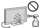 SONY KDL32W705C - Television nayton pinnan ja kotelon käsitteleminen ja puhdistaminen - 1