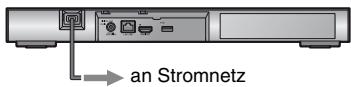 SONY BDP S7200 - Schlieben Sie den Player an das Stromnetz an. - 1