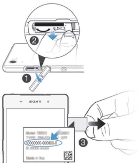 SONY XPERIA TABLET Z2 10,1 - IMEI number - 1