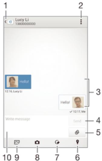 SONY XPERIA TABLET Z2 10,1 - Reading and sending messages - 1