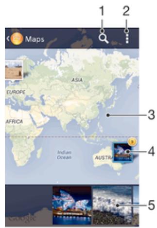 SONY XPERIA TABLET Z2 10,1 - Viewing your photos on a map - 1