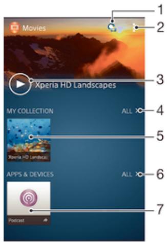 SONY XPERIA TABLET Z2 10,1 - Watching videos in the Movies application - 1