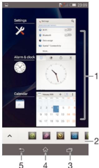 SONY XPERIA TABLET Z2 10,1 - Navigating applications - 1