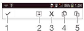 SONY XPERIA TABLET Z2 10,1 - Application bar - 1