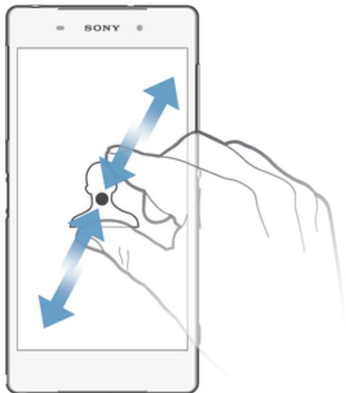 SONY XPERIA Z2 SGP511E1 - Using the touchscreen - 3