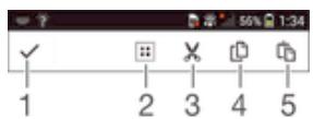 SONY XPERIA Z2 SGP511E1 - Application bar - 1