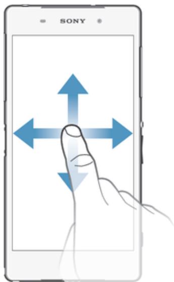 SONY XPERIA Z2 SGP511E1 - Using the touchscreen - 4