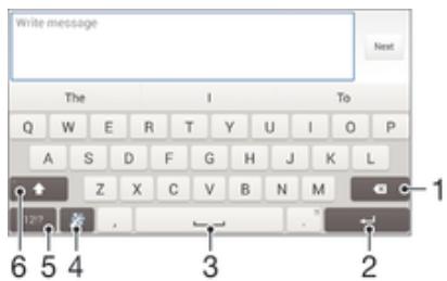 SONY XPERIA Z2 SGP511E1 - On-screen keyboard - 1