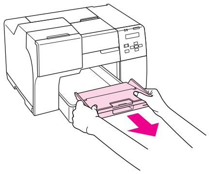 EPSON B-510DN - Configuration du bac de guidage en sortie pour le papier epson professional flyer - 1