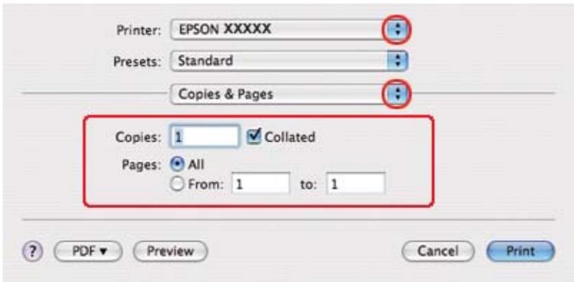 EPSON B-510DN - Paramètres de l'imprimante sous mac OS x 10.3 ou 10.4 - 2