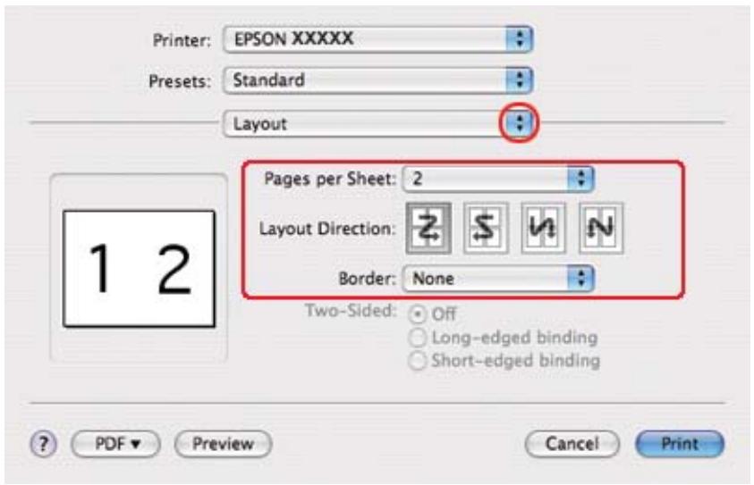 EPSON B-510DN - Paramètres de l'imprimante sous mac OS x 10.3 ou 10.4 - 3