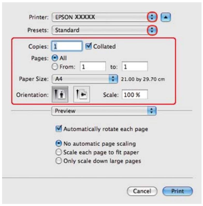 EPSON B-510DN - Paramètres de l'imprimante sous mac OS x 10.5 - 2