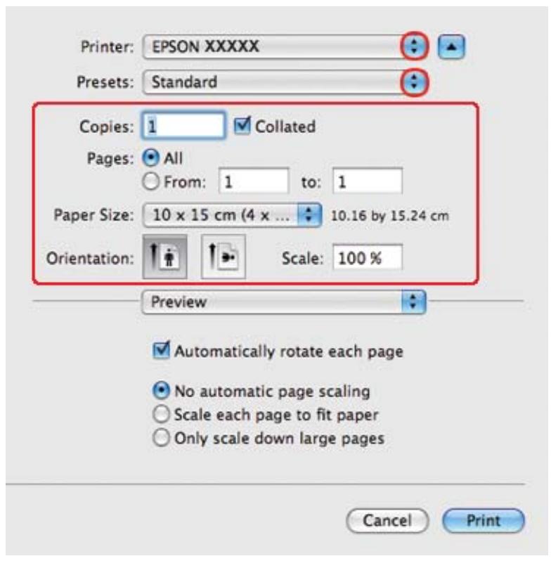 EPSON B-510DN - Paramètres de l'imprimante sous mac OS x 10.5 - 2