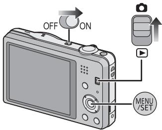 PANASONIC LUMIX DMC-SZ1EF - Indstilling af dato/klokkeslæt (Tidsindstilling) - 1