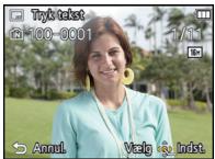 PANASONIC LUMIX DMC-SZ1EF - Vælg billeddet, og tryk derefter på [MENU/SET] for at foretag indstillingen. - 1