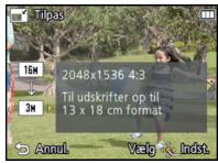 PANASONIC LUMIX DMC-SZ1EF - Indstillingen [FLERE] - 1