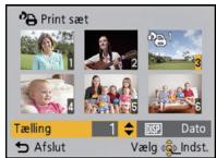 PANASONIC LUMIX DMC-SZ1EF - Vælg billeddet, og tryk derefter på [MENU/SET]. - 2