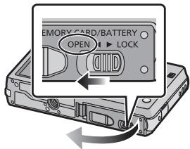 PANASONIC LUMIX DMC-SZ1EF - Isætning og fjernelse af kortet (ekStraudstyr) - 2