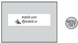 PANASONIC LUMIX DMC-SZ1EF - Tryk på [MENU/SET]. - 1