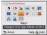 PANASONIC LUMIX DMC-SZ1EF - Optagelse af billedder, som passer til den scene, der optages (Scenefunktion) - 1