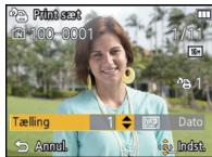 PANASONIC LUMIX DMC-SZ1EF - Vælg billeddet, og tryk derefter på [MENU/SET]. - 1