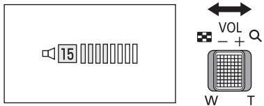 PANASONIC HC-V550 - Ajustement du volume du haut-parleur - 1