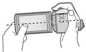 PANASONIC HC-V550 - Fonction prise à niveau - 1