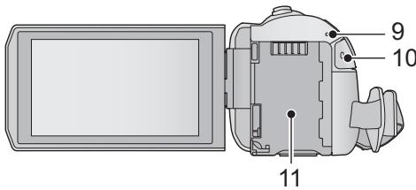 PANASONIC HC-V550 - Noms et fonctions des éléments principaux - 3