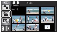 PANASONIC HC-V550 - Appuyez sur la touche pendant la lecture à l'endroit qui doit être sauvegardé comme image fixe. - 2