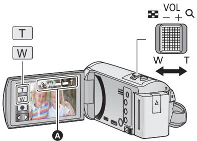 PANASONIC HC-V550 - Pour utiliser le zoom - 1