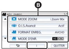 PANASONIC HC-V550 - Utilisation de l'écran de menu - 3