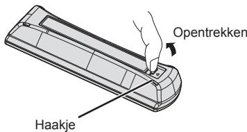PANASONIC TX-42A400E - De batterijen van de afstandsbedieningplaatsen/verwijderen - 1