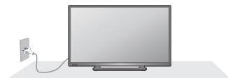 PANASONIC TX-42A400E - Manejo de la clavija y el cable de alimentacion - 2